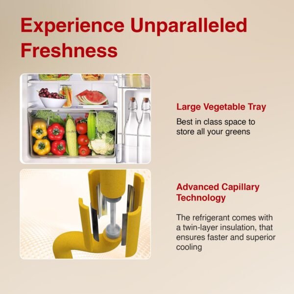 Godrej 180 L 2 Star Advanced Capillary Technology, With Jumbo Vegetable Tray Direct Cool Single Door Refrigerator(RD EDGE 205B WRF PP BL, Pep Blue) - Image 2